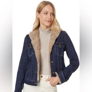 NWT Liverpool Sherpa Collar Trucker Jacket